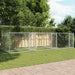 Cușcă pentru câini cu uși, gri, 6x2x1,5 m, oțel galvanizat - WALTI WALTI