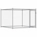 Cușcă pentru câini cu uși, gri, 6x2x1,5 m, oțel galvanizat - WALTI WALTI