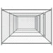 Cușcă pentru câini cu uși, gri, 8x2x1,5 m, oțel galvanizat - WALTI WALTI