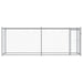 Cușcă pentru câini cu ușă, gri, 4x2x1,5 m, oțel galvanizat - WALTI WALTI