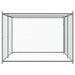 Cușcă pentru câini cu ușă, gri, 4x2x1,5 m, oțel galvanizat - WALTI WALTI