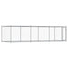 Cușcă pentru câini cu ușă, gri, 6x2x1,5 m, oțel galvanizat - WALTI WALTI