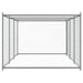 Cușcă pentru câini cu ușă, gri, 6x2x1,5 m, oțel galvanizat - WALTI WALTI