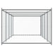 Cușcă pentru câini cu ușă, gri, 8x2x1,5 m, oțel galvanizat - WALTI WALTI