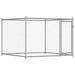 Cușcă pentru câini cu ușă, gri, 10x2x1,5 m, oțel galvanizat - WALTI WALTI