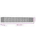 Cușcă pentru câini cu ușă, gri, 10x2x1,5 m, oțel galvanizat - WALTI WALTI