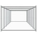Cușcă pentru câini cu ușă, gri, 12x2x1,5 m, oțel galvanizat - WALTI WALTI