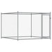 Cușcă pentru câini cu ușă, gri, 12x2x1,5 m, oțel galvanizat - WALTI WALTI