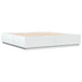 Cadru de pat cu lumini LED, alb, 200x200 cm, lemn prelucrat - WALTI WALTI