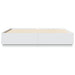 Cadru de pat cu lumini LED, alb, 200x200 cm, lemn prelucrat - WALTI WALTI