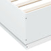 Cadru de pat cu lumini LED, alb, 200x200 cm, lemn prelucrat - WALTI WALTI