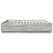 Cadru de pat cu lumini LED gri sonoma 180x200 cm lemn prelucrat - WALTI WALTI