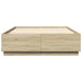 Cadru de pat cu LED stejar sonoma 160x200 cm lemn prelucrat - WALTI WALTI
