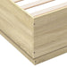 Cadru de pat cu LED stejar sonoma 160x200 cm lemn prelucrat - WALTI WALTI