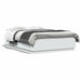 Cadru de pat cu lumini LED, alb, 150x200 cm, lemn prelucrat - WALTI WALTI