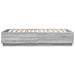 Cadru de pat cu lumini LED gri sonoma 150x200 cm lemn prelucrat - WALTI WALTI