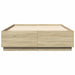 Cadru de pat cu LED stejar sonoma 140x200 cm lemn prelucrat - WALTI WALTI