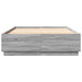 Cadru de pat cu lumini LED gri sonoma 120x200 cm lemn prelucrat - WALTI WALTI