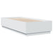 Cadru de pat cu lumini LED, alb, 100x200 cm, lemn prelucrat - WALTI WALTI