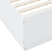 Cadru de pat cu lumini LED, alb, 100x200 cm, lemn prelucrat - WALTI WALTI