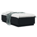 Cadru de pat cu lumini LED, negru, 100x200 cm, lemn prelucrat - WALTI WALTI