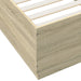 Cadru de pat cu LED, stejar sonoma, 100x200 cm, lemn prelucrat - WALTI WALTI