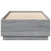 Cadru de pat cu lumini LED gri sonoma 100x200 cm lemn prelucrat - WALTI WALTI