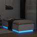 Cadru de pat cu lumini LED, alb, 90x200 cm, lemn prelucrat - WALTI WALTI