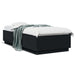 Cadru de pat cu lumini LED, negru, 90x200 cm, lemn prelucrat - WALTI WALTI