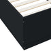 Cadru de pat cu lumini LED, negru, 90x200 cm, lemn prelucrat - WALTI WALTI