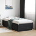 Cadru de pat cu lumini LED, negru, 90x200 cm, lemn prelucrat - WALTI WALTI