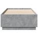 Cadru de pat cu lumini LED, gri beton, 90x200 cm lemn prelucrat - WALTI WALTI