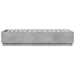 Cadru de pat cu lumini LED, gri beton, 90x200 cm lemn prelucrat - WALTI WALTI