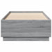 Cadru de pat cu lumini LED gri sonoma 90x200 cm, lemn prelucrat - WALTI WALTI