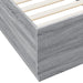 Cadru de pat cu lumini LED gri sonoma 90x200 cm, lemn prelucrat - WALTI WALTI