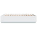 Cadru de pat cu lumini LED, alb, 135x190 cm, lemn prelucrat - WALTI WALTI