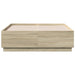 Cadru de pat cu LED stejar sonoma 135x190 cm lemn prelucrat - WALTI WALTI