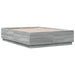 Cadru de pat cu LED, gri sonoma, 135x190 cm, lemn prelucrat - WALTI WALTI