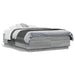 Cadru de pat cu LED, gri sonoma, 135x190 cm, lemn prelucrat - WALTI WALTI