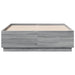 Cadru de pat cu LED, gri sonoma, 135x190 cm, lemn prelucrat - WALTI WALTI