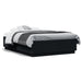 Cadru de pat cu lumini LED, negru, 120x190 cm, lemn prelucrat - WALTI WALTI