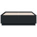 Cadru de pat cu lumini LED, negru, 120x190 cm, lemn prelucrat - WALTI WALTI
