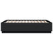 Cadru de pat cu lumini LED, negru, 120x190 cm, lemn prelucrat - WALTI WALTI