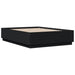 Cadru de pat cu lumini LED, negru, 120x190 cm, lemn prelucrat - WALTI WALTI