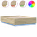Cadru de pat cu LED stejar sonoma 120x190 cm lemn prelucrat - WALTI WALTI