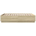 Cadru de pat cu LED stejar sonoma 120x190 cm lemn prelucrat - WALTI WALTI