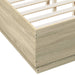 Cadru de pat cu LED stejar sonoma 120x190 cm lemn prelucrat - WALTI WALTI