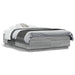 Cadru de pat cu lumini LED gri sonoma 120x190 cm lemn prelucrat - WALTI WALTI