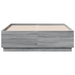 Cadru de pat cu lumini LED gri sonoma 120x190 cm lemn prelucrat - WALTI WALTI