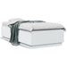 Cadru de pat cu lumini LED, alb, 90x190 cm, lemn prelucrat - WALTI WALTI